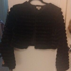 Dress jacket faux fur